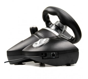 Игровой руль Dialog GW-155VR CyberPilot - эф.вибрации, 2 педали, рычаг ПП, PC USB#409083