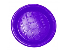 Тарелка пластиковая десертная D205мм (50шт) ПП фиолетовая 1/50/2000шт