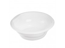 Тарелка пластиковая суповая 500мл (50шт) ПП белая 1/50/1000шт