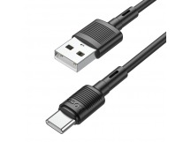 Кабель USB - Type-C HOCO X83 "Victory" (3А, 100см) черный