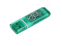 Флеш-накопитель USB 64GB Smart Buy Glossy зелёный