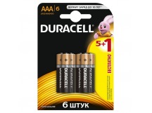 Элемент питания DURACELL LR3 (LR03) BL6 BASIC (6/60/33840)