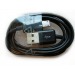 Кабель USB - MicroUSB HTP длинный штекер (черный) 1m#12320
