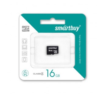 Карта памяти MicroSD 16 Gb Smart Buy без адаптера (class 4)#28095
