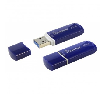 Флеш-накопитель USB 3.0 32Gb Smart Buy Crown series (Blue)#95354