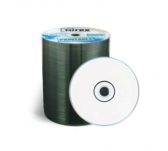 Диск DVD+R MIREX 16-x для печати (полная заливка) SP/100 (500)#117080