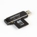 Картридер Smart Buy 715, USB 2.0 - SD/microSD, черный (SBR-715-K)#19167