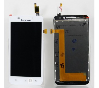 Дисплей для Lenovo S650 в сборе с тачскрином Белый#19530