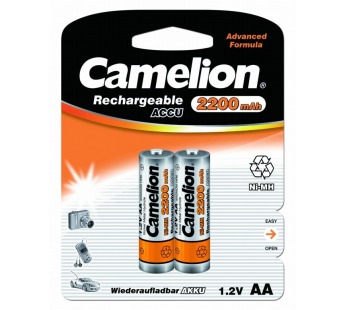 Аккумулятор CAMELION R6 (2200mA-NiMH) BL 2/24#67696