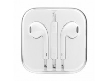 Проводные наушники iPhone 5 EarPods MEDIUM копия (белые)