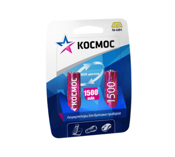 Аккумулятор КОСМОС 1500 R06 BL 2/24#4945