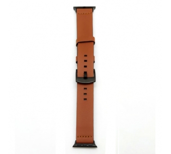 Ремешок для Apple Watch 38/40mm Кожаный широкий Светло-Коричневый#417103