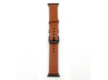 Ремешок для Apple Watch 38/40mm Кожаный широкий Светло-Коричневый