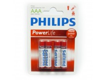 Батарейка LR03 PHILIPS BL 4/48/144 Power Life