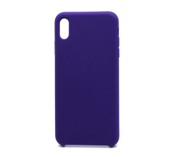 Чехол Silicone Case без лого для Apple iPhone XS Max (037) фиолетовый#1755365