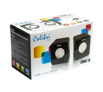 Колонки Dialog AC-02 UP Colibri 2.0 (BLACK-WHITE) USB #34591