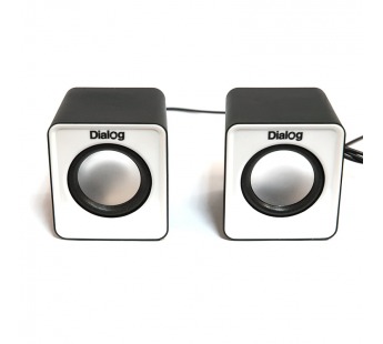 Колонки Dialog AC-02 UP Colibri 2.0 (BLACK-WHITE) USB #34595