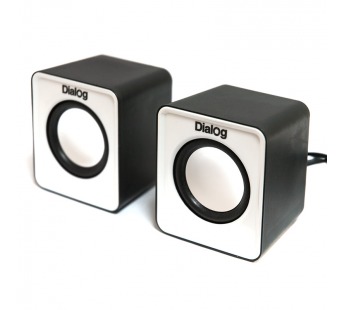 Колонки Dialog AC-02 UP Colibri 2.0 (BLACK-WHITE) USB #34589