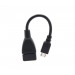 Кабель OTG-USB (Micro) - черный 10см#110406