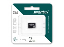 Карта памяти MicroSD 2 Gb Smart Buy без адаптера