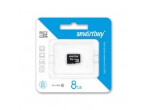 Карта памяти MicroSD 8 Gb Smart Buy без адаптера (class 4)