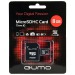 Карта памяти MicroSD 8GB Qumo Class 10 + SD адаптер#855