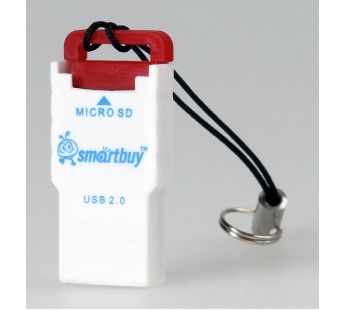 Картридер Smartbuy MicroSD, красный (SBR-707-R) (1/20)#38713