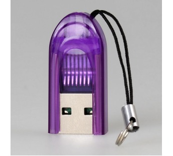 Картридер Smartbuy MicroSD, фиолетовый (SBR-710-F) (1/20)#38701