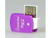 Картридер Smartbuy 706, USB 2.0 - MicroSD, фиолетовый (SBR-706-F)