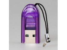 Картридер Smartbuy MicroSD, фиолетовый (SBR-710-F) (1/20)
