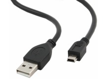 Кабель USB - mini USB черный 80см