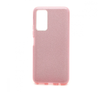                                 Чехол силикон-пластик Huawei Honor 10X Lite Fashion с блестками розовый#1748166