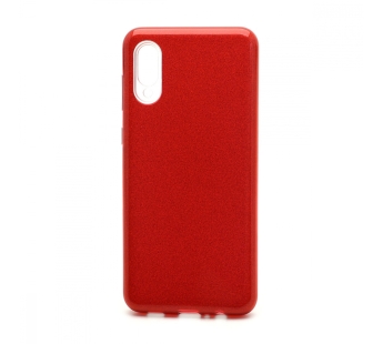                                     Чехол силикон-пластик Samsung A02/M02 Fashion с блестками красный#1748484