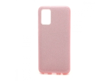                                     Чехол силикон-пластик Samsung A02S/M02S Fashion с блестками розовый