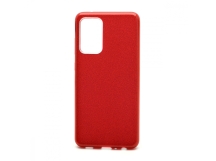                                     Чехол силикон-пластик Samsung A72 Fashion с блестками красный
