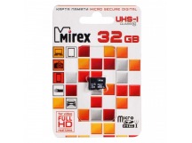 MicroSD 32 Gb MIREX UHS-I без адаптера (Class 10)