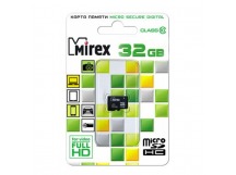 Карта памяти MicroSD 32GB MIREX Class 10 без адаптера