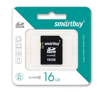 Карта памяти SDHC 16Gb SmartBay (Class 10)#64922