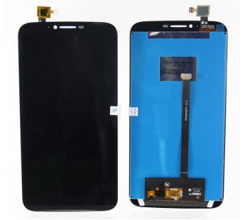 Дисплей для Alcatel OT-8030Y/OT-8030B (Hero 2) в сборе с тачскрином Черный#48041