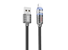 Кабель USB - Apple lightning Hoco U122 120см 2,4A  (black) (221085)