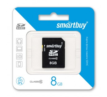 Карта памяти SDHC 8GB Smart Buy Class 10#70872