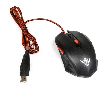 Мышь оптическая Nakatomi Gaming mouse MOG-08U (black) игровая (повр.уп) (black) (231337)#1995650