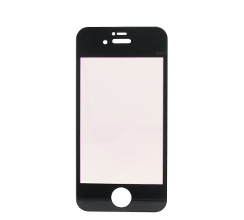 Защитное стекло зеркальное Glass хамелеон для Apple iPhone 4 (black/purple)#56048