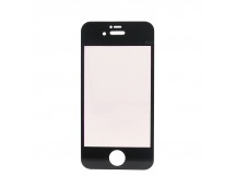 Защитное стекло зеркальное Glass хамелеон для Apple iPhone 4 (black/purple)
