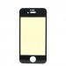 Защитное стекло зеркальное Glass хамелеон для Apple iPhone 4 (black/gold)#56050