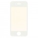 Защитное стекло зеркальное Glass хамелеон для Apple iPhone 4 (white/gold)#56074