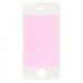 Защитное стекло зеркальное Glass хамелеон для Apple iPhone 4 (white/red)#56070
