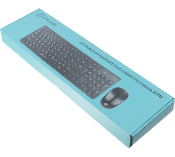 Беспроводной набор (клавиатура+мышь) ОКЛИК 220М чёрный [30.05.24], шт#2013746