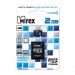 Карта памяти MicroSD 2 Gb MIREX +SD адаптер#62114