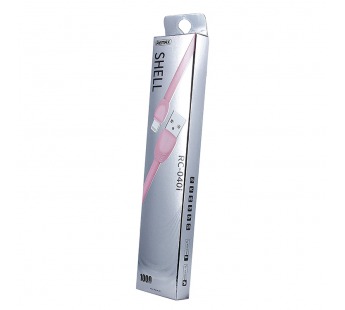 Кабель USB (Apple lightning) Remax RC-040i Shell для Apple iPhone 5 100см(pink)#58986